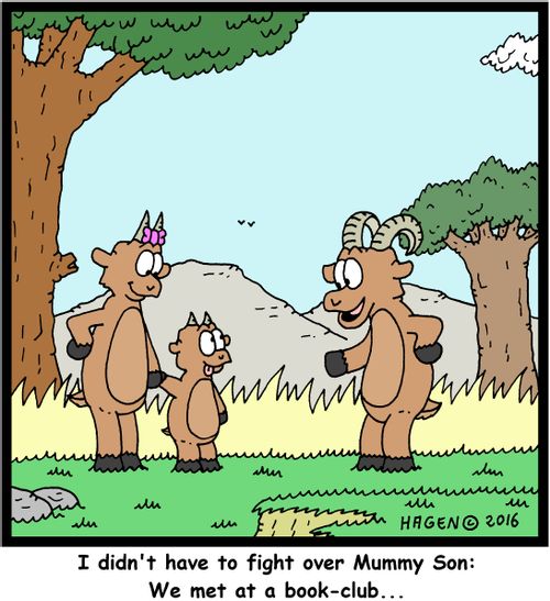 "I didn't have to fight over Mummy Son: We met at a book-club..."
