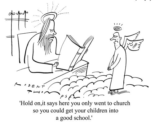 Only went to church so children could go to a good school