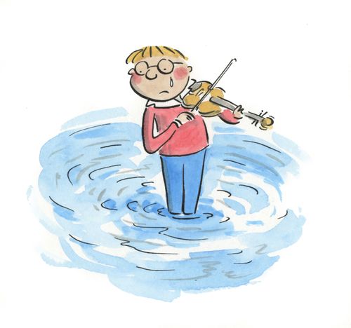 Tearful Violinist