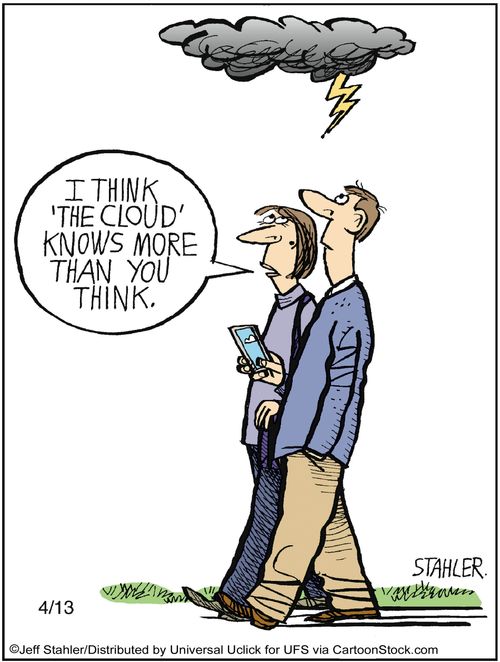 'I think 'The Cloud' knows more thank you think.'