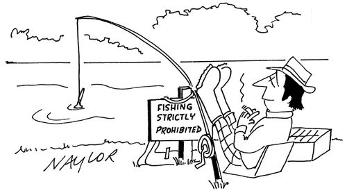 Fishing Strictly Prohibited.