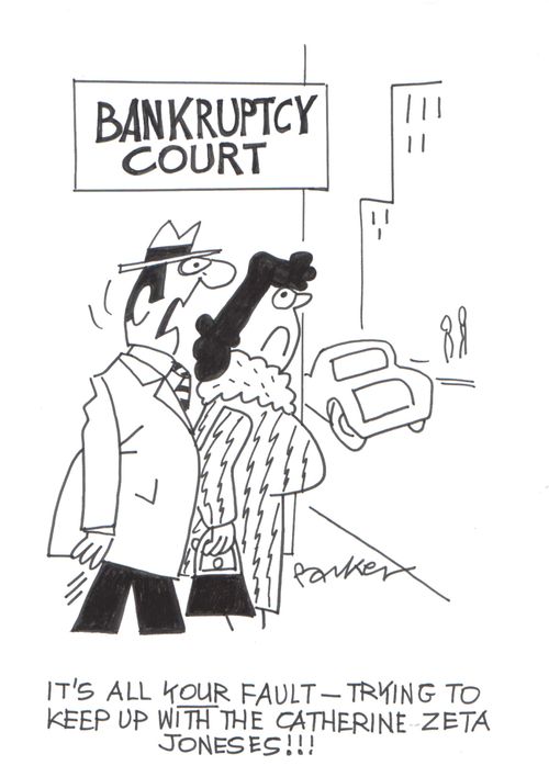 'It's all your fault-trying to keep up with the Catherine Zeta Joneses!'