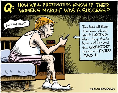 Q: How will protesters know if their "Women's March" was a success?"