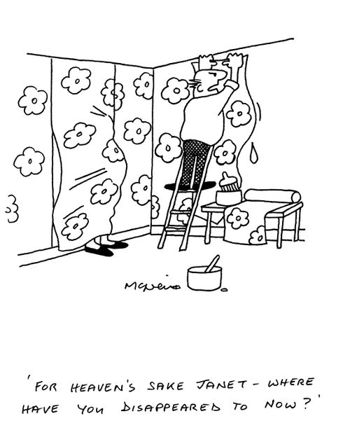 'For heaven's sake Janet - where have you disappeared to now?'