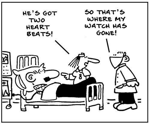 He's got two heart beats!