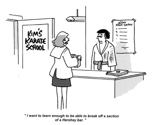 'I want to learn enough to be able to break off a section of a Hershey bar.'