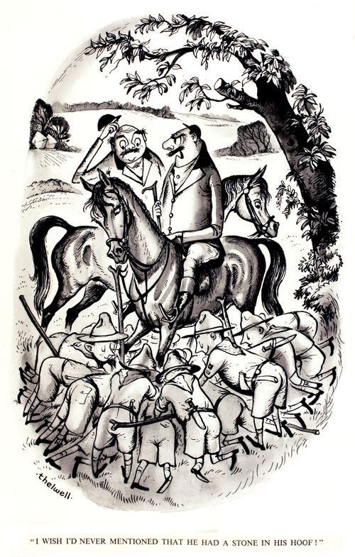 "I wish I'd never mentioned that he had a stone in his hoof!"