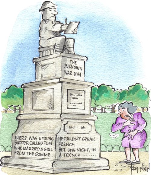The unknown war poet.