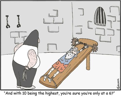 "And with 10 being the highest, you're sure you're only at a 6?"