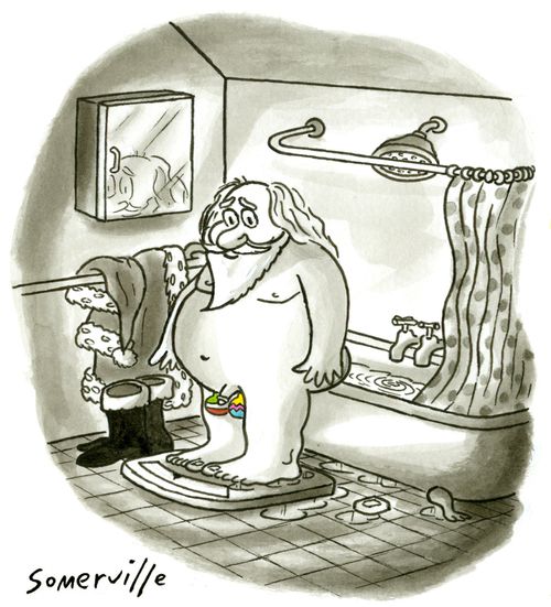 Santa naked.