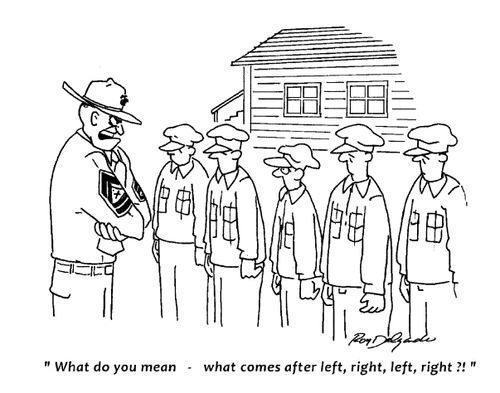 'What do you mean - what comes after left, right, left, right?'