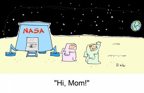 'Hi, Mom!'