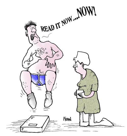 'Read it now...now!'