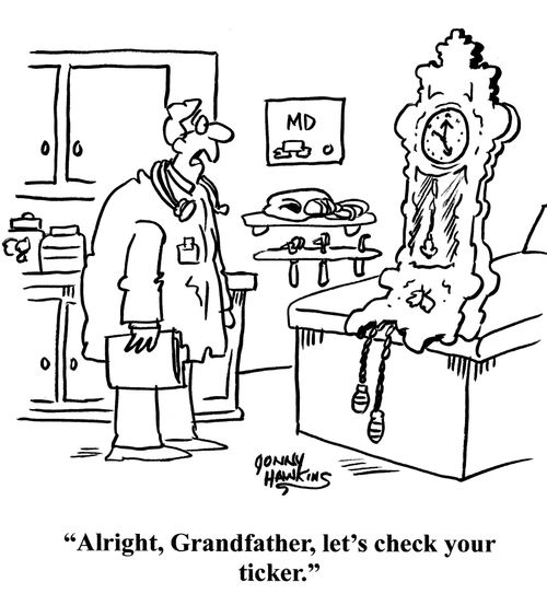 "Alright, Grandfather, let's check your ticker."