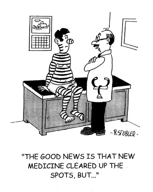 'The good news is that new medicine cleared up the spots, but...'