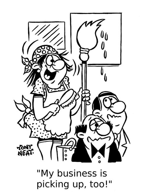 'My business is picking up, too!'