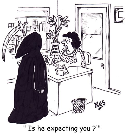 ' Is he expecting you?'