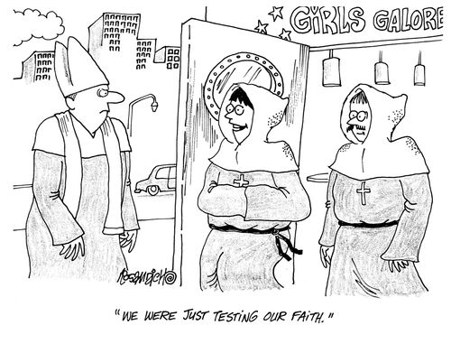 'We were just testing our faith.'
