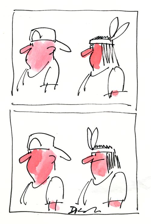 Backwards cap