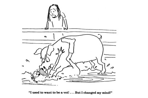 'I used to want to be a vet!...But I changed my mind!'