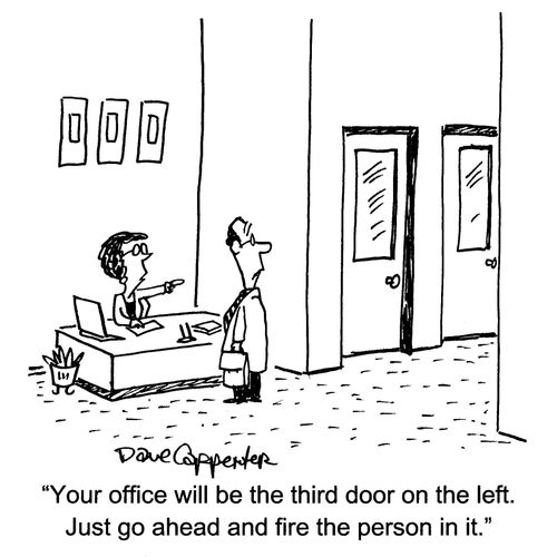 '...Just go ahead and fire the person in it.'