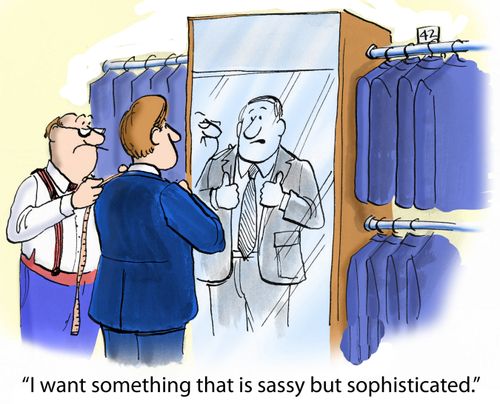 'I want something that is sassy but sophisticated.'
