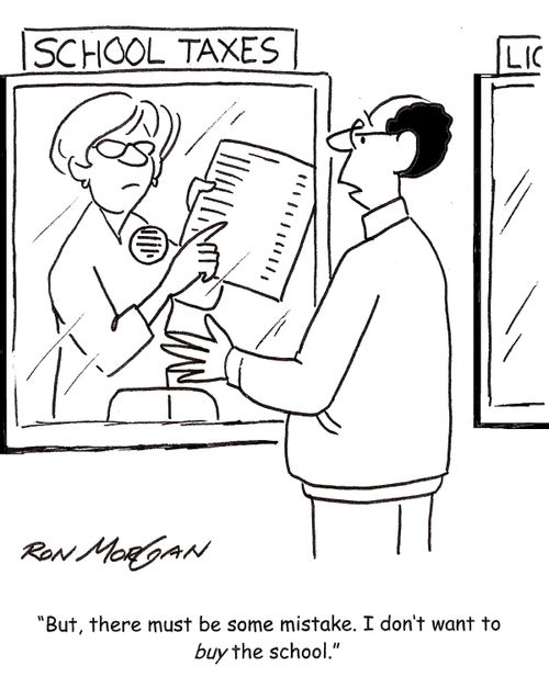 'But, there must be some mistake. I don't want to buy the school.'
