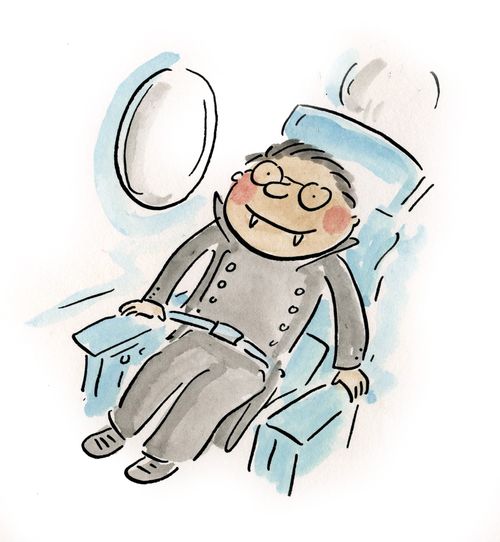 Vampire on a plane