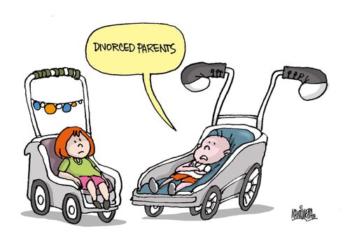 "Divorced parents."