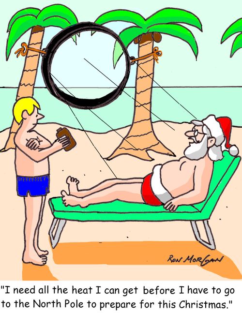 'I need all the heat I can get before I have to go to the North Pole to prepare for this Christmas.'
