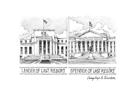 Lender of Last Resort & Spender of Last Resort.