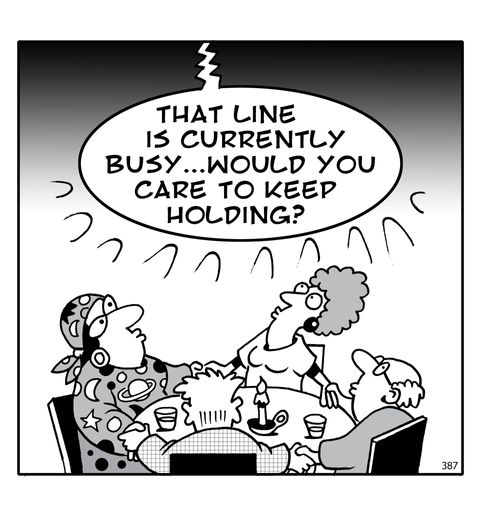 Seance: That line is currently busy...would you care to keep holding?