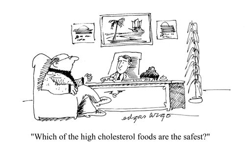 'Which of the high cholesterol foods are the safest?'