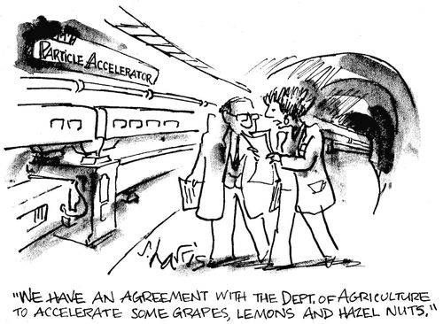 'We have an agreement with the Dept. of Agriculture to accelerate some grapes, lemons and hazelnuts.'