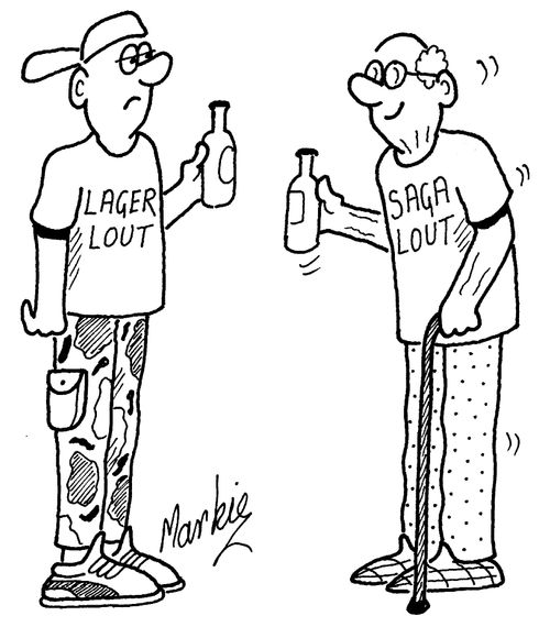 'Lager Lout'- 'Saga Lout'