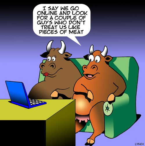 "I say we go online and look for a couple of guys who don't threat us like pieces of meat."