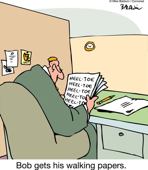 Bob gets his walking papers.