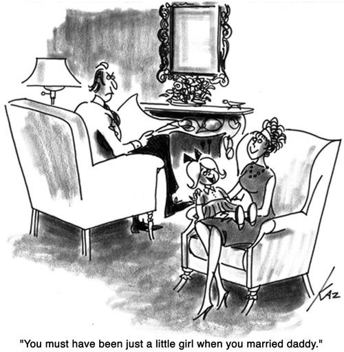 'You must have been just a little girl when you married daddy.'