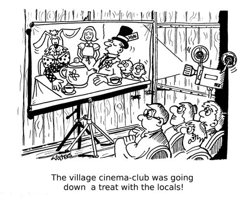 The village cinema-club was going down a treat with the locals!