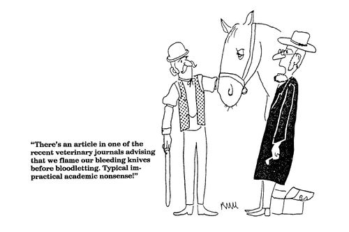 'There's an article in one of the recent veterinary journals...'