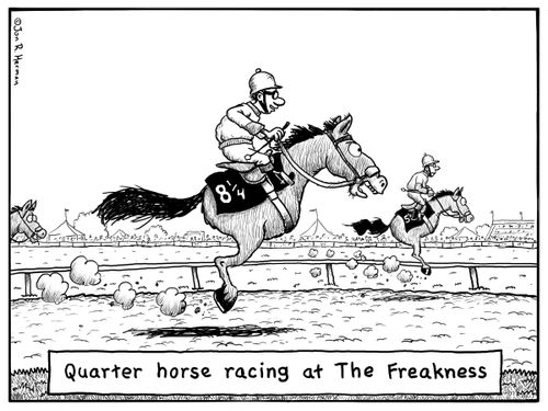 Quarter horse racing at The Freakness