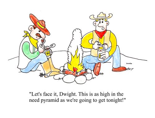 'Let's face it, Dwight. This is as high in the need pyramid as we're going to get tonight!'