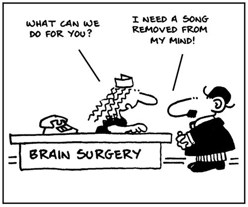 'What can we do for you?' - 'I need a song removed from my mind.'