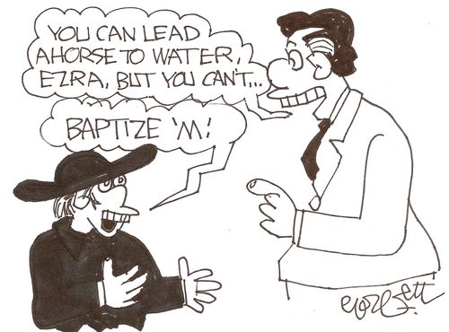 'You can lead a horse to water, Ezra, but you can't...?'