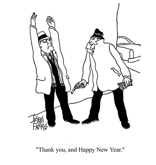 'Thank you, and Happy New Year.'