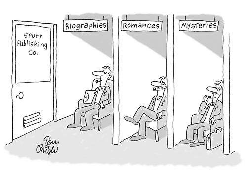 Writers wait in their area of expertise.