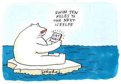 'Swim ten miles to the next icefloe.'