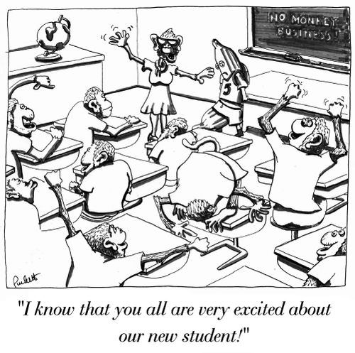 'I know that you are all very excited about our new student,'