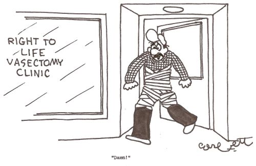 Right To Life vasectomy clinic: ' DAMN!'