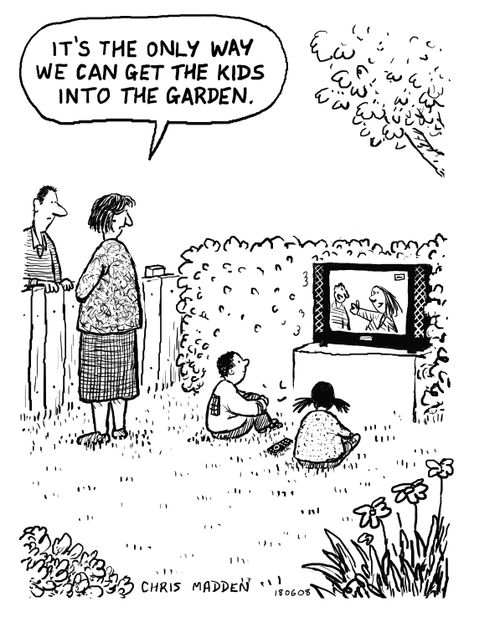 'It's the only way we can get the kids into the garden.'